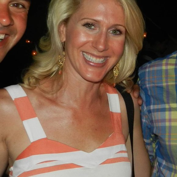 Dee & Ray Peach & Ivory Striped Dress SIZE: EXTRA SMALL - Picture 6 of 6